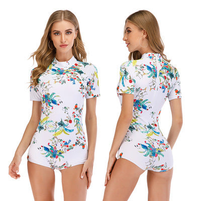 Surf suit one-piece swimsuit