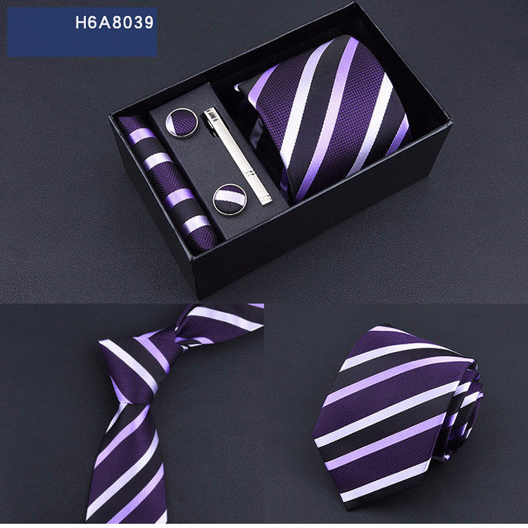 Men's Accessories set / Necktie / Pocket Squares / Cufflinks / Clip