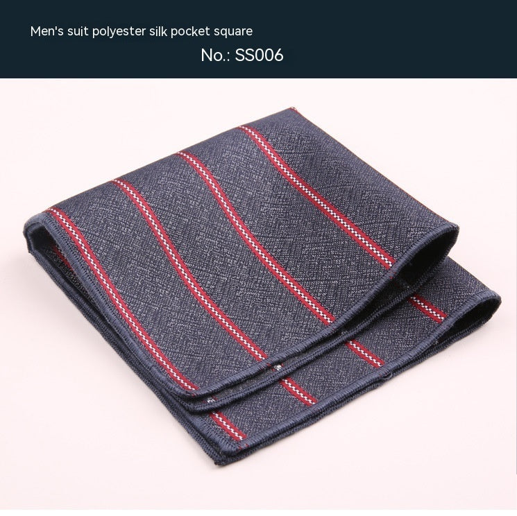 Formal Wear Pocket Square Handkerchief Square Towel Bridegroom Wedding Suit Chest Handkerchief Trendy Striped Plaid