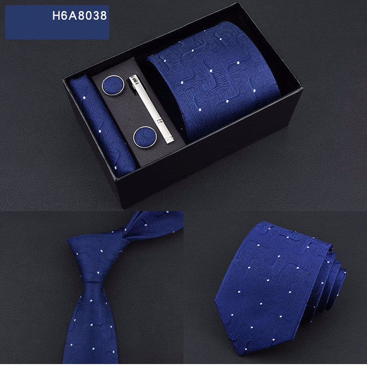 Men's Accessories set / Necktie / Pocket Squares / Cufflinks / Clip