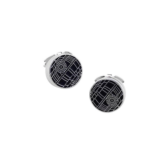 Round Electroplated White Steel Shirt Cufflink Cap