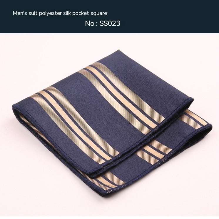 Formal Wear Pocket Square Handkerchief Square Towel Bridegroom Wedding Suit Chest Handkerchief Trendy Striped Plaid