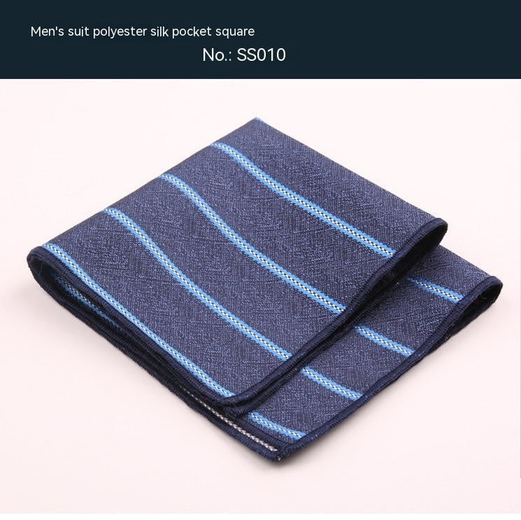 Formal Wear Pocket Square Handkerchief Square Towel Bridegroom Wedding Suit Chest Handkerchief Trendy Striped Plaid