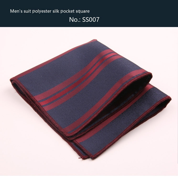 Formal Wear Pocket Square Handkerchief Square Towel Bridegroom Wedding Suit Chest Handkerchief Trendy Striped Plaid